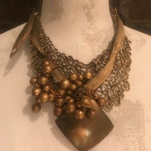 Wearable art necklace handmade by The Kleeman Collection